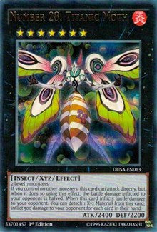 Number 28: Titanic Moth [Duelist Saga] [DUSA-EN013] | Gear Gaming Bentonville