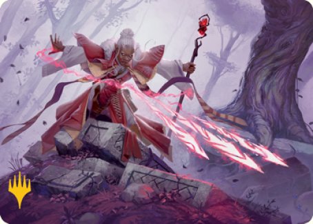 Magic Missile Art Card (Gold-Stamped Signature) [Dungeons & Dragons: Adventures in the Forgotten Realms Art Series] | Gear Gaming Bentonville