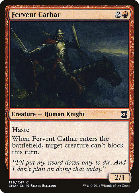 Fervent Cathar [Eternal Masters] | Gear Gaming Bentonville