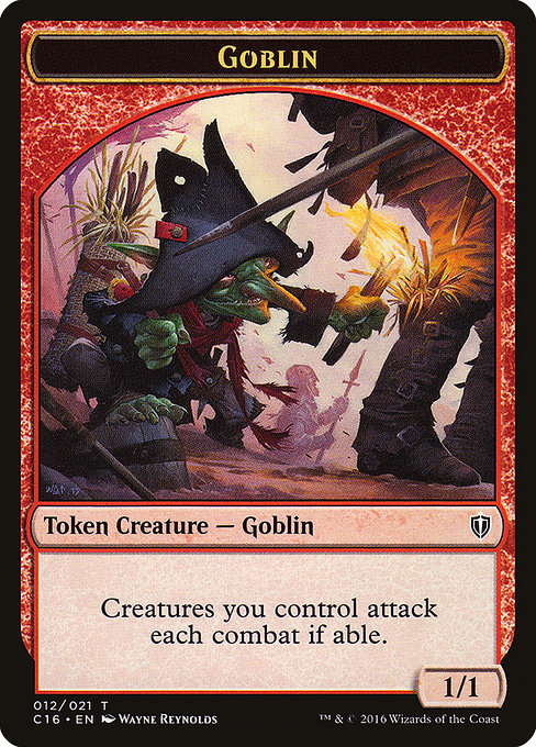 Goblin // Zombie Double-sided Token [Commander 2016] | Gear Gaming Bentonville