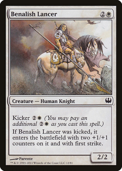 Benalish Lancer [Duel Decks: Knights vs. Dragons] | Gear Gaming Bentonville