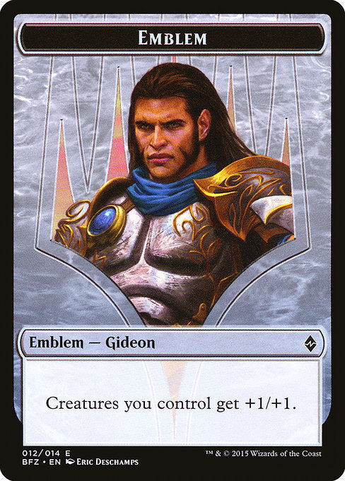 Emblem - Gideon, Ally of Zendikar [Battle for Zendikar] | Gear Gaming Bentonville