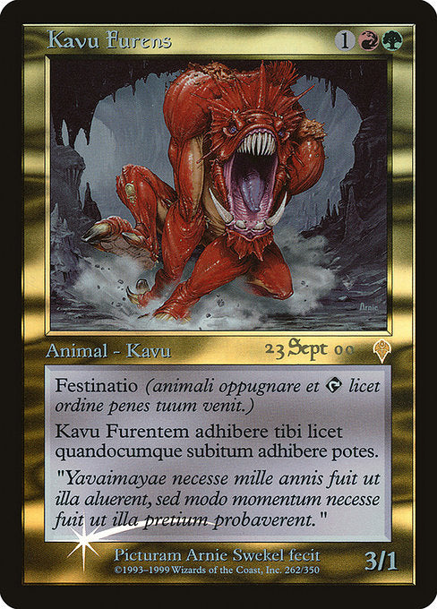 Raging Kavu (Latin) [Prerelease Cards] | Gear Gaming Bentonville