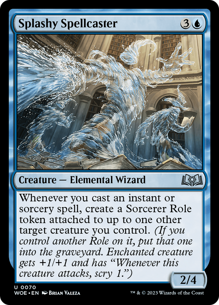 Splashy Spellcaster [Wilds of Eldraine] | Gear Gaming Bentonville