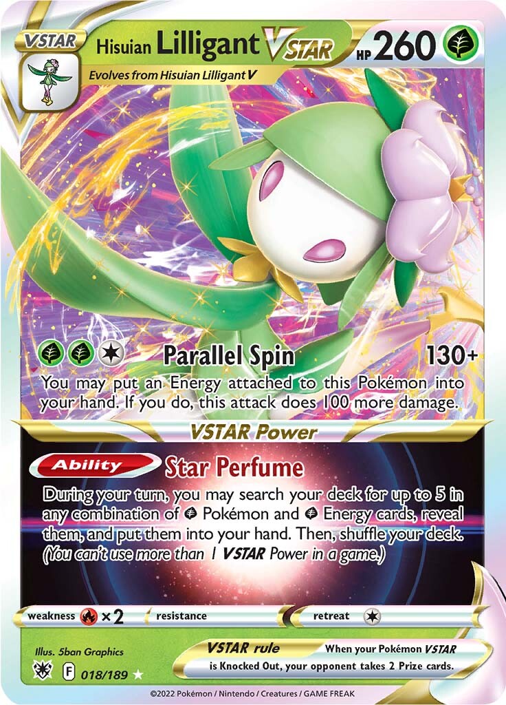 Hisuian Lilligant VSTAR (018/189) [Sword & Shield: Astral Radiance] | Gear Gaming Bentonville