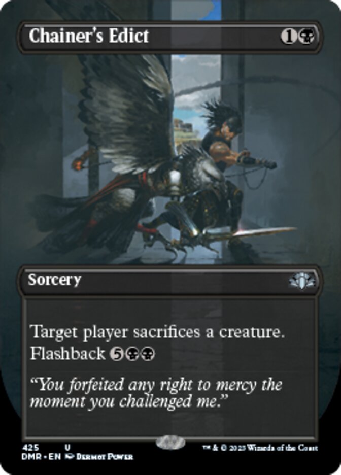 Chainer's Edict (Borderless Alternate Art) [Dominaria Remastered] | Gear Gaming Bentonville