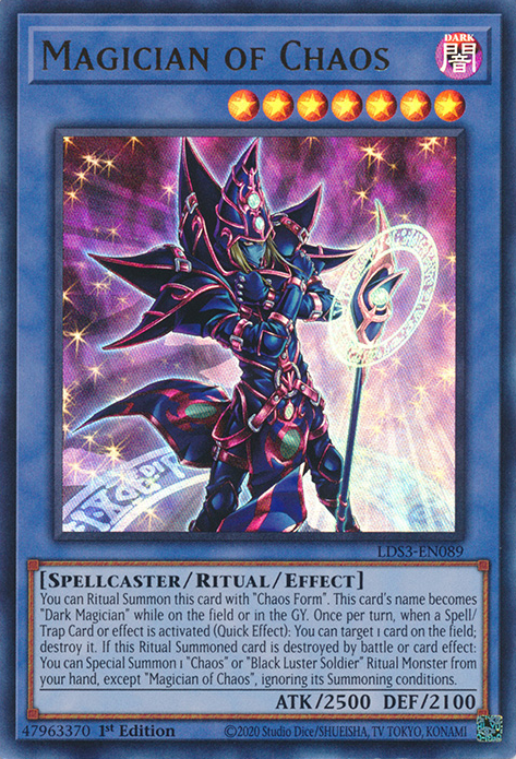 Magician of Chaos [LDS3-EN089] Ultra Rare | Gear Gaming Bentonville