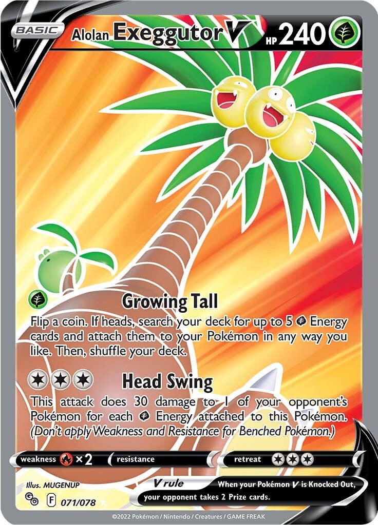 Alolan Exeggutor V (071/078) [Pokémon GO] | Gear Gaming Bentonville