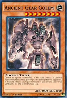 Ancient Gear Golem [Structure Deck: Machine Reactor] [SR03-EN005] | Gear Gaming Bentonville