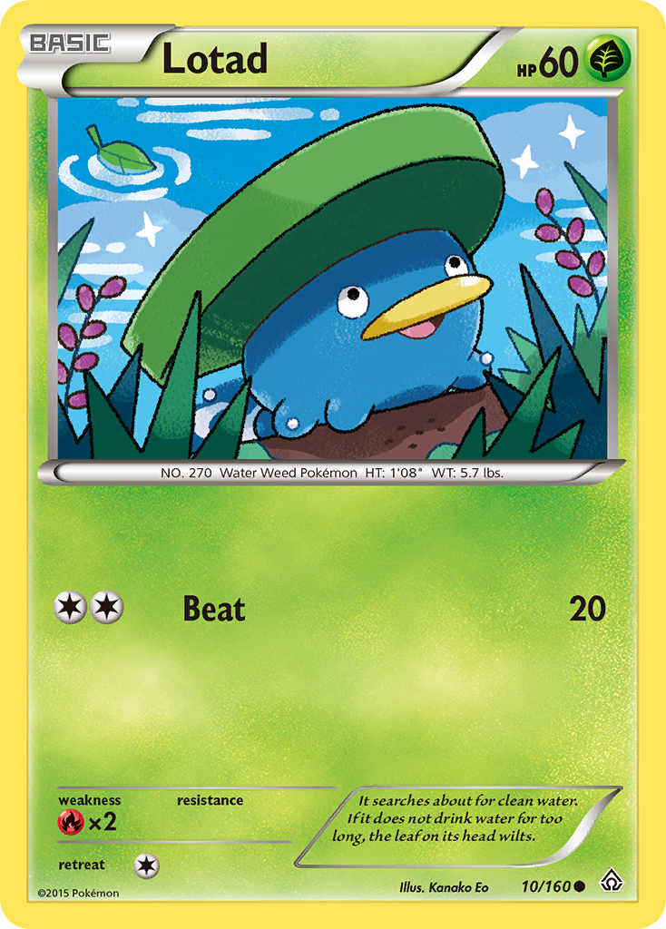 Lotad (10/160) [XY: Primal Clash] | Gear Gaming Bentonville