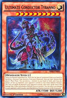 Ultimate Conductor Tyranno [Structure Deck: Dinosmasher's Fury] [SR04-EN001] | Gear Gaming Bentonville