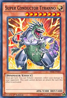 Super Conductor Tyranno [Structure Deck: Dinosmasher's Fury] [SR04-EN005] | Gear Gaming Bentonville