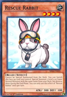 Rescue Rabbit [Structure Deck: Dinosmasher's Fury] [SR04-EN020] | Gear Gaming Bentonville