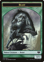 Elemental // Beast (019/036) Double-sided Token [Commander 2014 Tokens] | Gear Gaming Bentonville