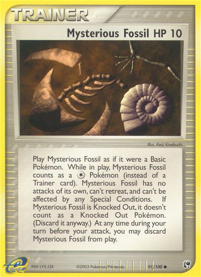 Mysterious Fossil (91/100) [EX: Sandstorm] | Gear Gaming Bentonville