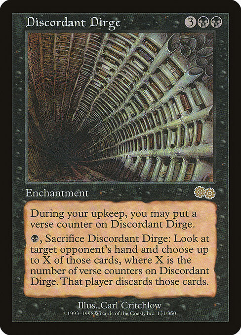 Discordant Dirge [Urza's Saga] | Gear Gaming Bentonville