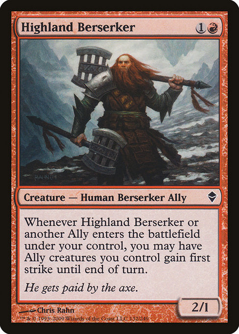 Highland Berserker [Zendikar] | Gear Gaming Bentonville