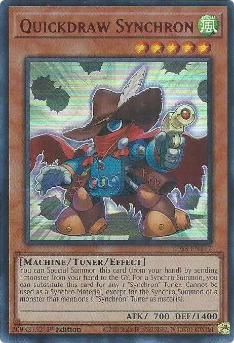 Quickdraw Synchron (Red) [LDS3-EN117] Ultra Rare | Gear Gaming Bentonville