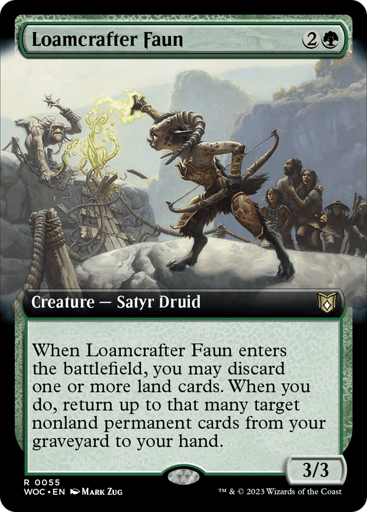 Loamcrafter Faun (Extended Art) [Wilds of Eldraine Commander] | Gear Gaming Bentonville