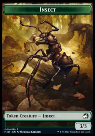 Insect Token [Innistrad: Midnight Hunt Tokens] | Gear Gaming Bentonville