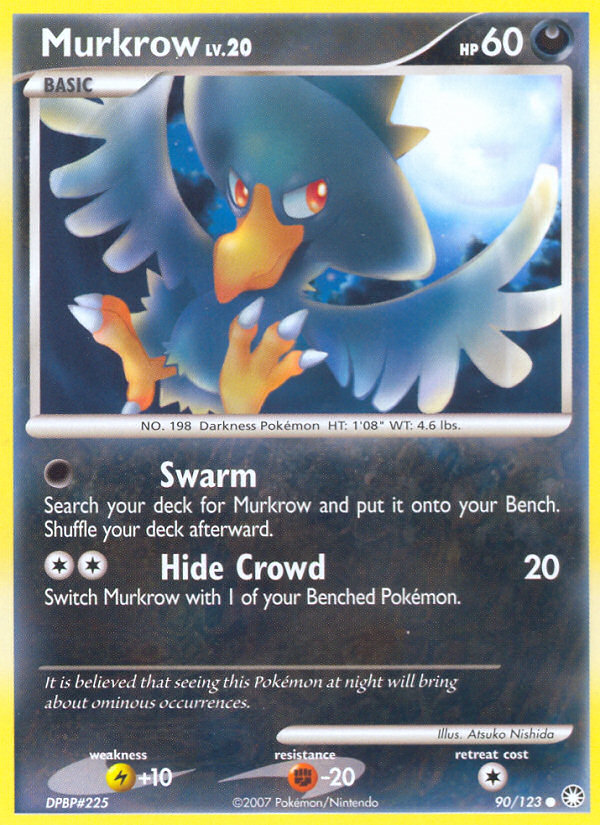 Murkrow (90/123) [Diamond & Pearl: Mysterious Treasures] | Gear Gaming Bentonville