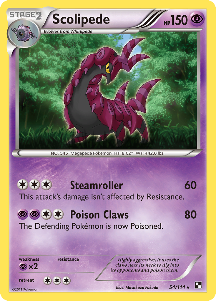 Scolipede (54/114) [Black & White: Base Set] | Gear Gaming Bentonville