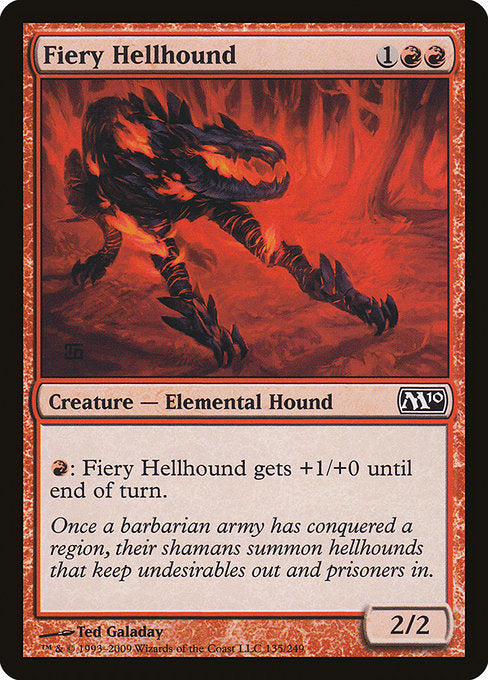 Fiery Hellhound [Magic 2010 (M10)] | Gear Gaming Bentonville