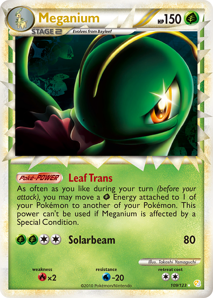 Meganium (109/123) [HeartGold & SoulSilver: Base Set] | Gear Gaming Bentonville