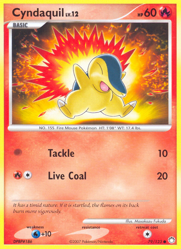 Cyndaquil (79/123) [Diamond & Pearl: Mysterious Treasures] | Gear Gaming Bentonville