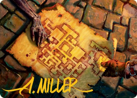 Dungeon Map Art Card (Gold-Stamped Signature) [Dungeons & Dragons: Adventures in the Forgotten Realms Art Series] | Gear Gaming Bentonville