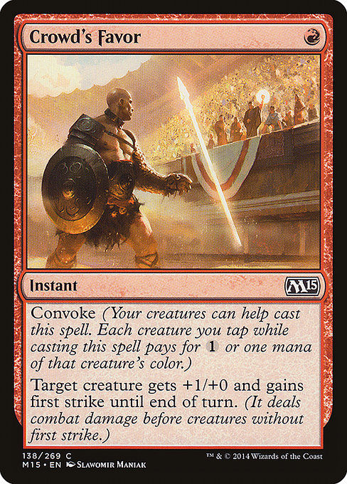 Crowd's Favor [Magic 2015 (M15)] | Gear Gaming Bentonville