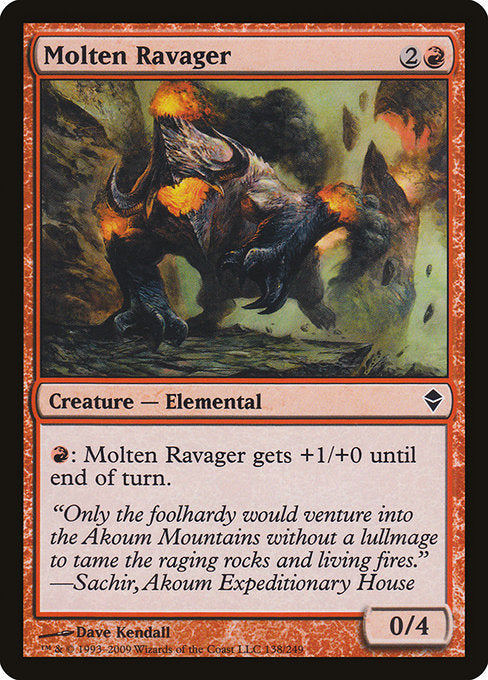 Molten Ravager [Zendikar] | Gear Gaming Bentonville