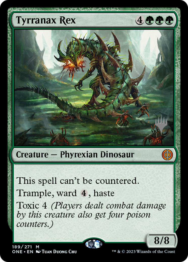 Tyrranax Rex (Promo Pack) [Phyrexia: All Will Be One Promos] | Gear Gaming Bentonville