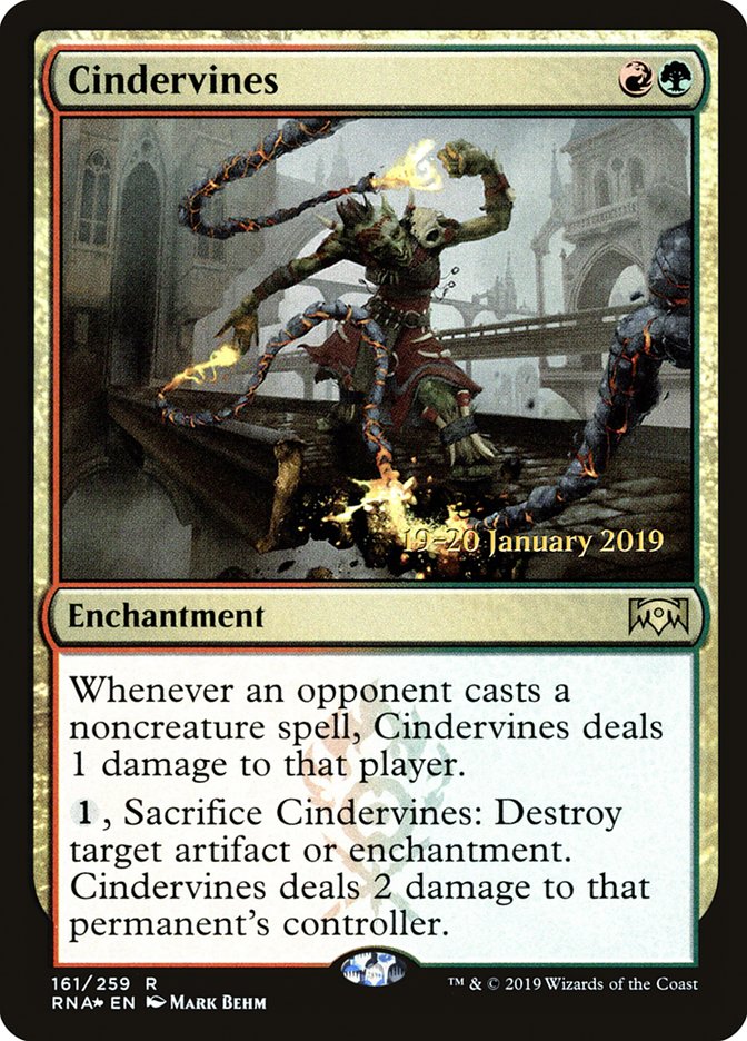 Cindervines [Ravnica Allegiance Prerelease Promos] | Gear Gaming Bentonville