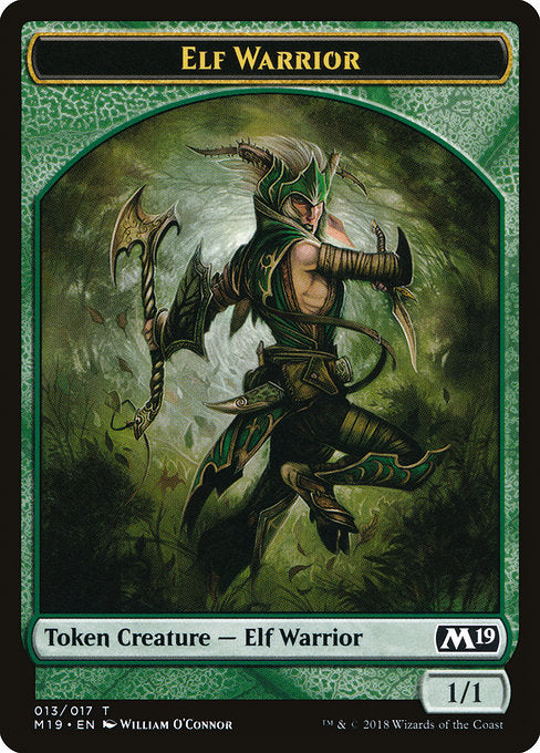 Elf Warrior Token [Core Set 2019] | Gear Gaming Bentonville