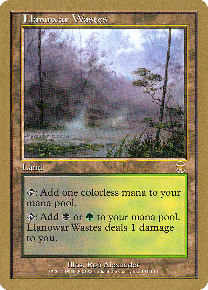 Llanowar Wastes (Jan Tomcani) [World Championship Decks 2001] | Gear Gaming Bentonville