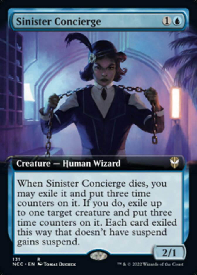 Sinister Concierge (Extended Art) [Streets of New Capenna Commander] | Gear Gaming Bentonville