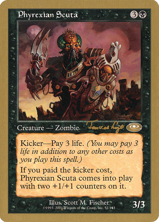 Phyrexian Scuta (Tom van de Logt) [World Championship Decks 2001] | Gear Gaming Bentonville