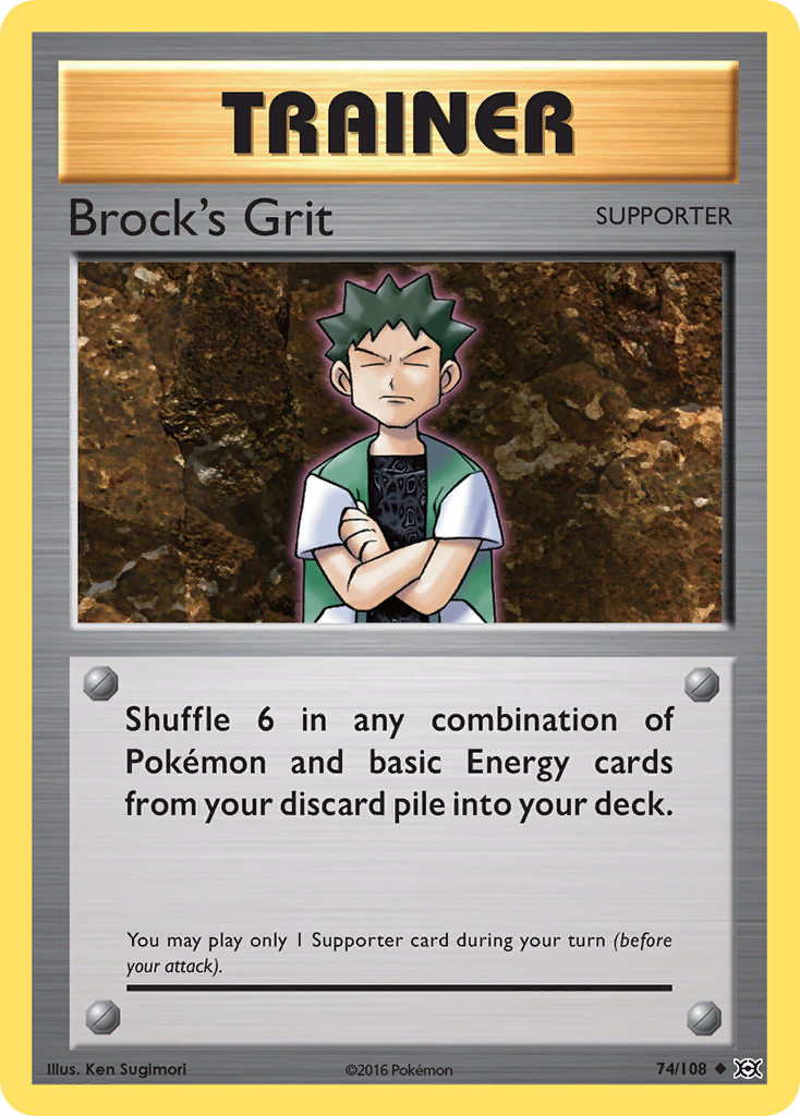 Brock's Grit (74/108) [XY: Evolutions] | Gear Gaming Bentonville