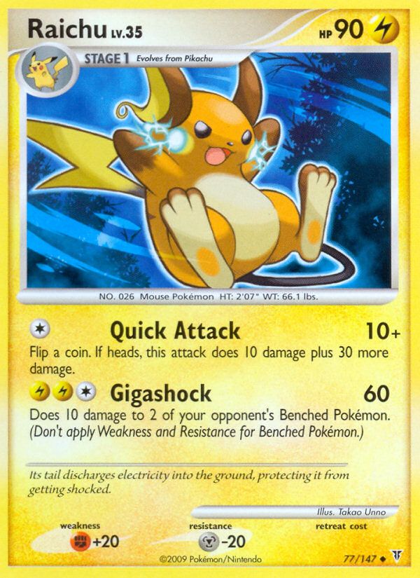 Raichu (77/147) [Platinum: Supreme Victors] | Gear Gaming Bentonville