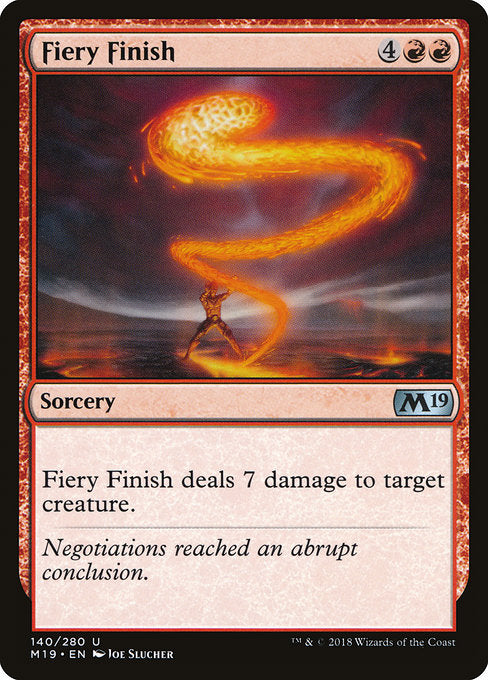 Fiery Finish [Core Set 2019] | Gear Gaming Bentonville