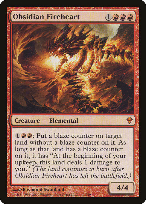 Obsidian Fireheart [Zendikar] | Gear Gaming Bentonville