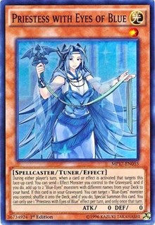 Priestess with Eyes of Blue [2017 Mega-Tins Mega Pack] [MP17-EN055] | Gear Gaming Bentonville