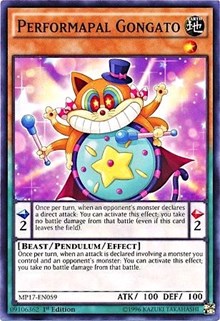 Performapal Gongato [2017 Mega-Tins Mega Pack] [MP17-EN059] | Gear Gaming Bentonville