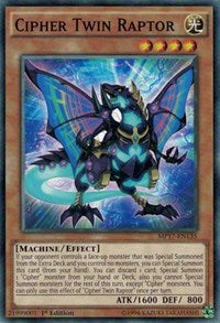 Cipher Twin Raptor [2017 Mega-Tins Mega Pack] [MP17-EN135] | Gear Gaming Bentonville