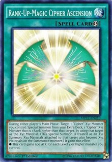 Rank-Up-Magic Cipher Ascension [2017 Mega-Tins Mega Pack] [MP17-EN210] | Gear Gaming Bentonville