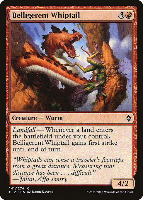 Belligerent Whiptail [Battle for Zendikar] | Gear Gaming Bentonville