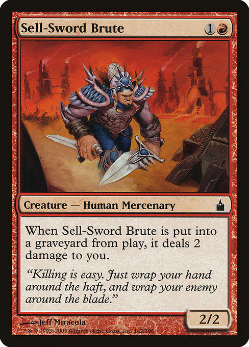 Sell-Sword Brute [Ravnica: City of Guilds] | Gear Gaming Bentonville