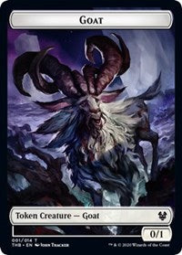 Goat // Human Soldier Double-sided Token [Theros Beyond Death Tokens] | Gear Gaming Bentonville