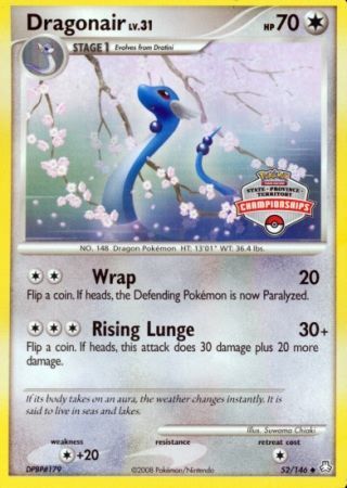 Dragonair (52/146) (State Province Territory Championship) [Diamond & Pearl: Legends Awakened] | Gear Gaming Bentonville